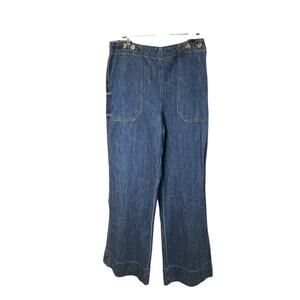 SoundStyle Utility Trouser Wide Leg Denim Pants Blue NWT Small 4–6
